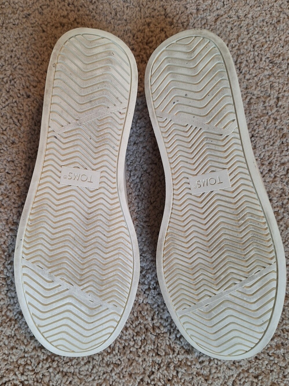 TOM'S Women's Kameron Lace-Up Sneakers Champagne Gold Metallic Size 7.5 - Picture 7 of 9